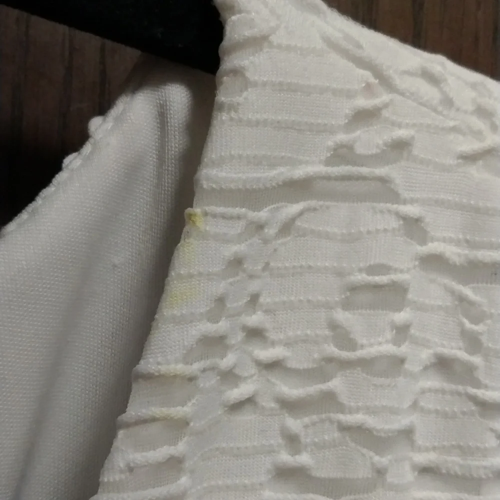 *FLAWED* Lane Bryant Sleeveless Floral Overlay Summer Dress - Picture 13 of 14